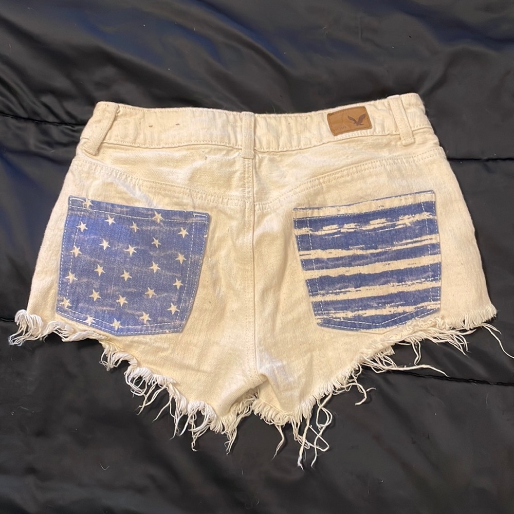 American Eagle high rise festival shorts